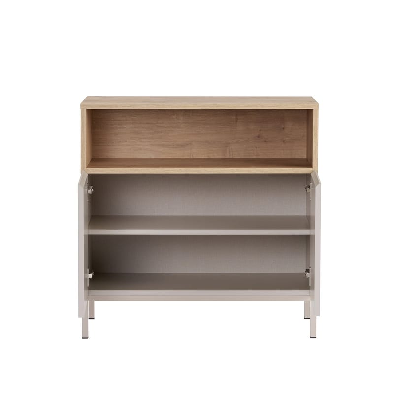 Skjenk Nordure Palmer (80 x 80 x 40 cm) Sandstein Safir Eik - Sandstein Safir Eik - Oppbevaring - Oppbevaringsmøbler - Sideboard & skjenker