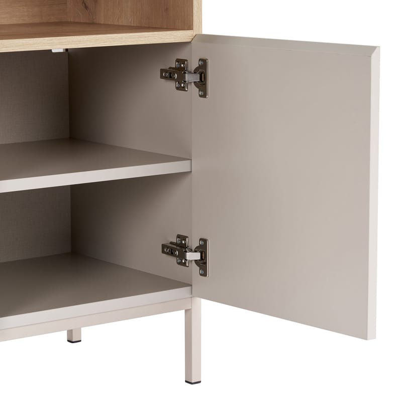 Skjenk Nordure Palmer (80 x 80 x 40 cm) Sandstein Safir Eik - Sandstein Safir Eik - Oppbevaring - Oppbevaringsmøbler - Sideboard & skjenker