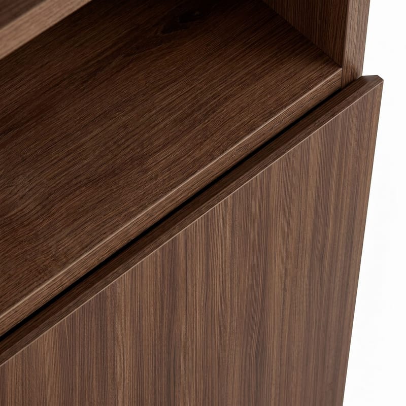 Skjenk Nordure Palmer (80 x 80 x 40 cm) Milano Valnøtt Svart - Milano valnøtt og svart - Oppbevaring - Oppbevaringsmøbler - Sideboard & skjenker