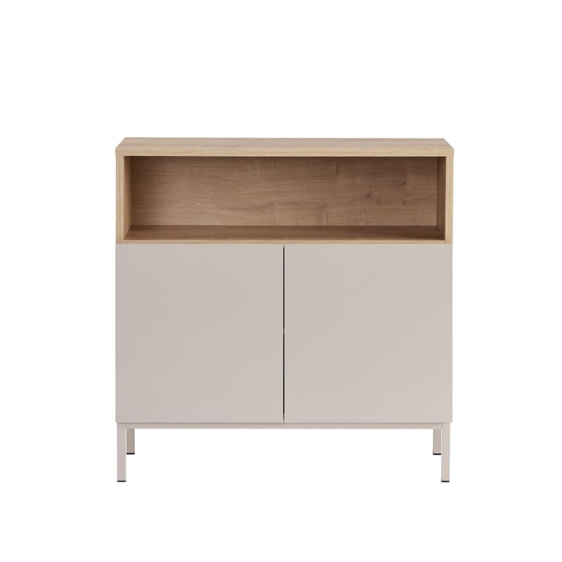 Skjenk Nordure Palmer (80 x 80 x 40 cm) Sandstein Safir Eik - Sandstein Safir Eik - Oppbevaring - Oppbevaringsmøbler - Sideboard & skjenker