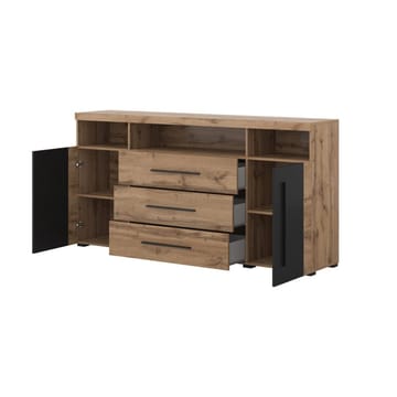 Skjenk Roger 2 Dører med 3 Skuffer - Wotan eik, 182 cm - Oppbevaring - Oppbevaringsmøbler - Sideboard & skjenker