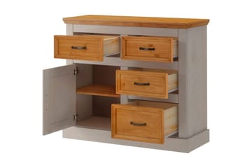 Skjenk Selma 100x38x87 cm, Grå/Beis/Voks - 100x38x87 cm, Grå/Beis/Voks - Oppbevaring - Oppbevaringsmøbler - Sideboard & skjenker
