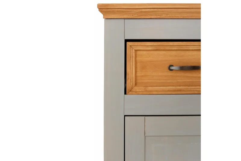 Skjenk Selma 145x38x87 cm, Grå/Beis/Voks - 145x38x87 cm, Grå/Beis/Voks - Oppbevaring - Oppbevaringsmøbler - Sideboard & skjenker