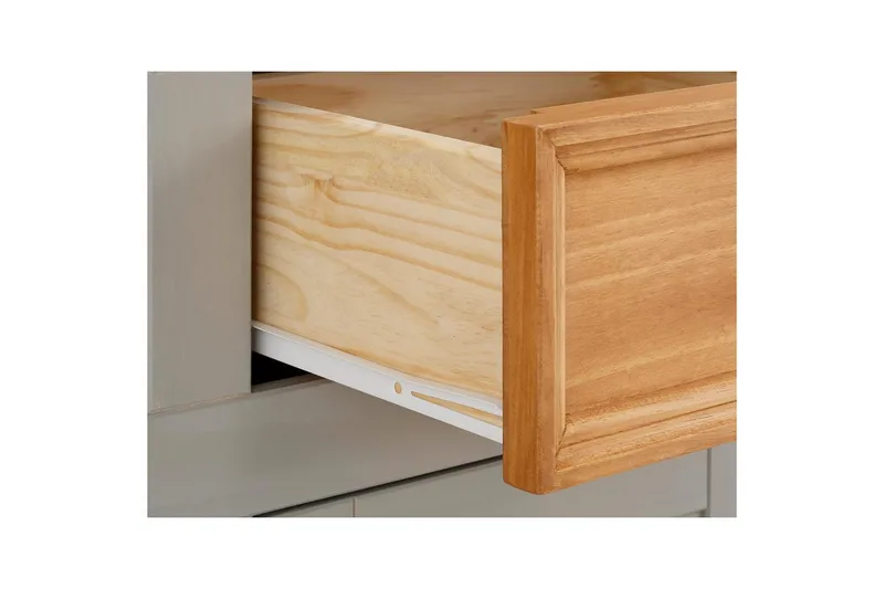 Skjenk Selma 145x38x87 cm, Grå/Beis/Voks - 145x38x87 cm, Grå/Beis/Voks - Oppbevaring - Oppbevaringsmøbler - Sideboard & skjenker