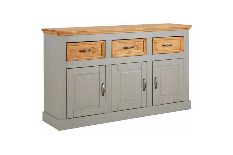 Skjenk Selma 145x38x87 cm, Grå/Beis/Voks, 145x38x87 cm, Grå/Beis/Voks