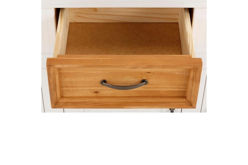 Skjenk Selma 145x38x87 cm, Hvit/Beis/Voks - 145x38x87 cm, Hvit/Beis/Voks - Oppbevaring - Oppbevaringsmøbler - Sideboard & skjenker