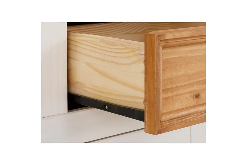 Skjenk Selma 145x38x87 cm, Hvit/Beis/Voks - 145x38x87 cm, Hvit/Beis/Voks - Oppbevaring - Oppbevaringsmøbler - Sideboard & skjenker