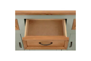 Skjenk Selma 145x38x87 cm, Salviegrønn/Beis/Voks - 145x38x87 cm, Salviegrønn/Beis/Voks - Oppbevaring - Oppbevaringsmøbler - Sideboard & skjenker