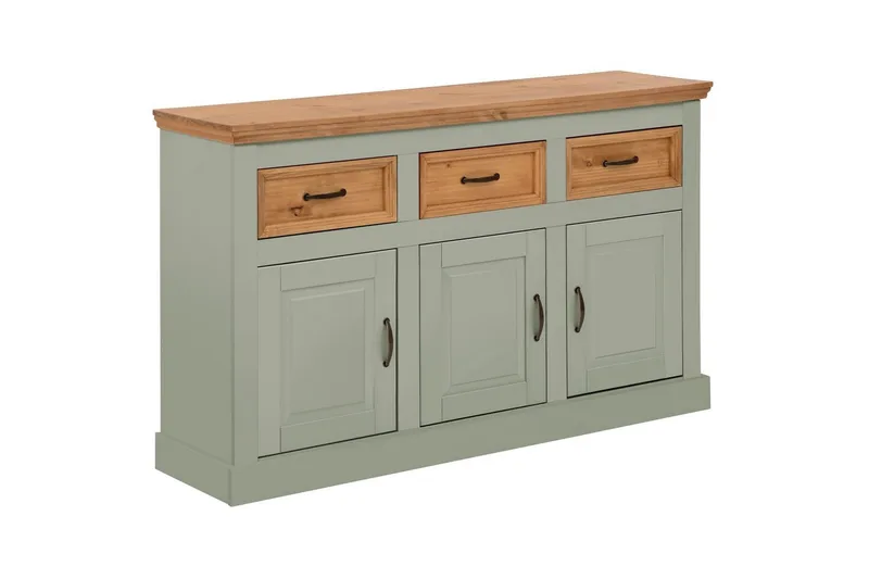 Skjenk Selma 145x38x87 cm, Salviegrønn/Beis/Voks, 145x38x87 cm, Salviegrønn/Beis/Voks