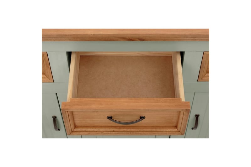 Skjenk Selma 145x38x87 cm, Salviegrønn/Beis/Voks - 145x38x87 cm, Salviegrønn/Beis/Voks - Oppbevaring - Oppbevaringsmøbler - Sideboard & skjenker