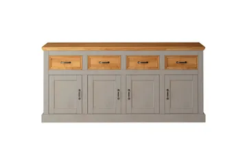 Skjenk Selma 190x38x87, Grå/Beis/Voks - 190x38x87, Grå/Beis/Voks - Oppbevaring - Oppbevaringsmøbler - Sideboard & skjenker