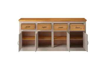 Skjenk Selma 190x38x87, Grå/Beis/Voks - 190x38x87, Grå/Beis/Voks - Oppbevaring - Oppbevaringsmøbler - Sideboard & skjenker