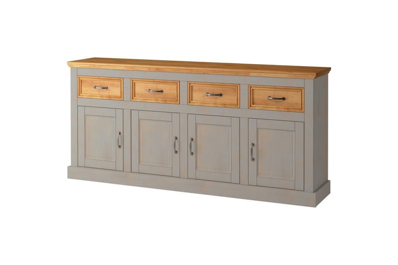 Skjenk Selma 190x38x87, Grå/Beis/Voks - 190x38x87, Grå/Beis/Voks - Oppbevaring - Oppbevaringsmøbler - Sideboard & skjenker