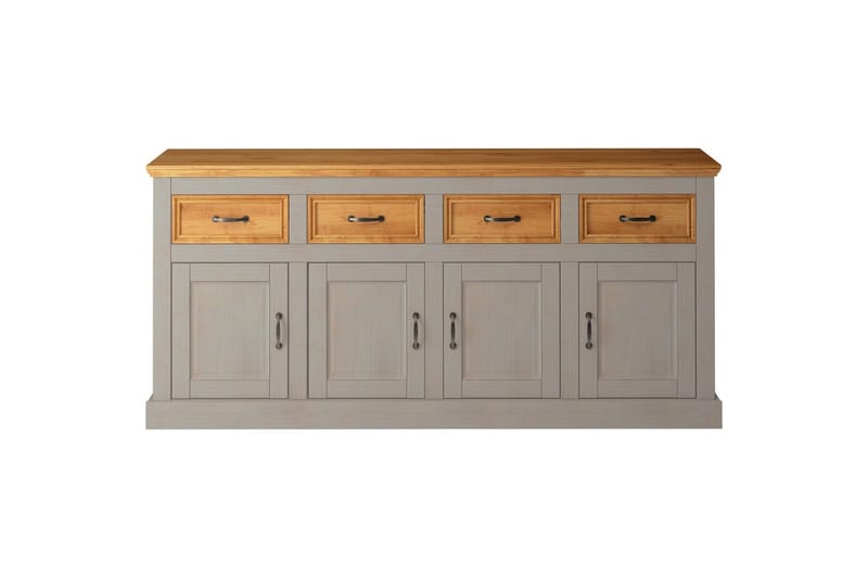 Skjenk Selma 190x38x87, Grå/Beis/Voks - 190x38x87, Grå/Beis/Voks - Oppbevaring - Oppbevaringsmøbler - Sideboard & skjenker