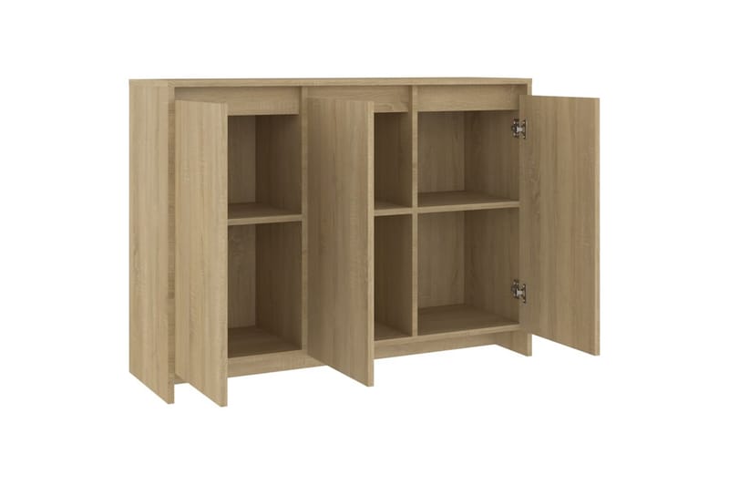 Skjenk sonoma eik 102x33x75 cm sponplate - Beige - Oppbevaring - Oppbevaringsmøbler - Sideboard & skjenker