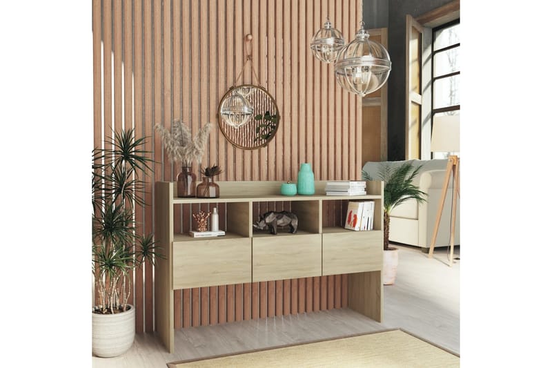 Skjenk sonoma eik 105x30x70 cm sponplate - Brun - Oppbevaring - Oppbevaringsmøbler - Sideboard & skjenker