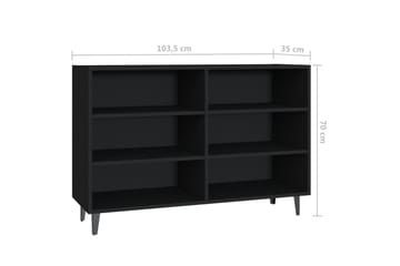 Skjenk svart 103,5x35x70 cm sponplate - Svart - Oppbevaring - Oppbevaringsmøbler - Sideboard & skjenker