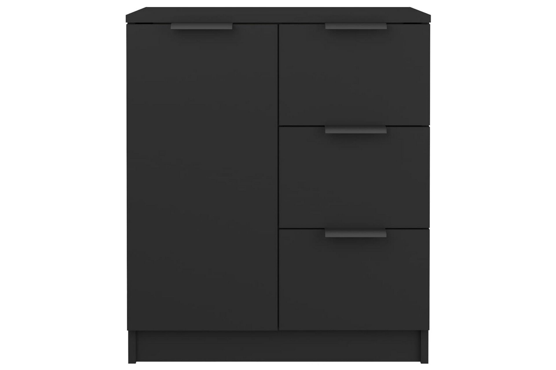 Skjenk svart 60x30x70 cm konstruert tre - Svart - Oppbevaring - Oppbevaringsmøbler - Sideboard & skjenker