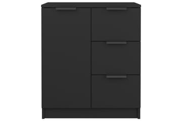 Skjenk svart 60x30x70 cm konstruert tre - Svart - Oppbevaring - Oppbevaringsmøbler - Sideboard & skjenker