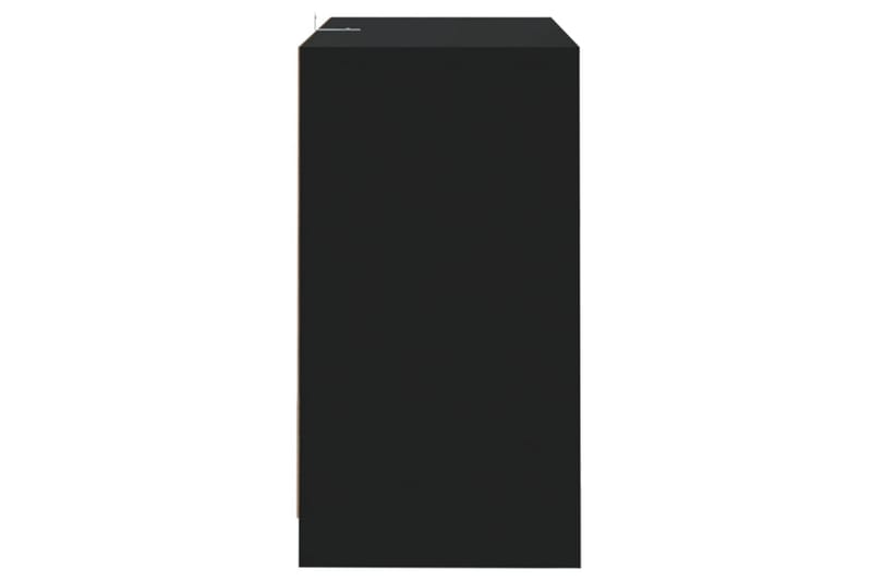 Skjenk svart 70x41x75 cm sponplate - Svart - Sideboard & skjenker