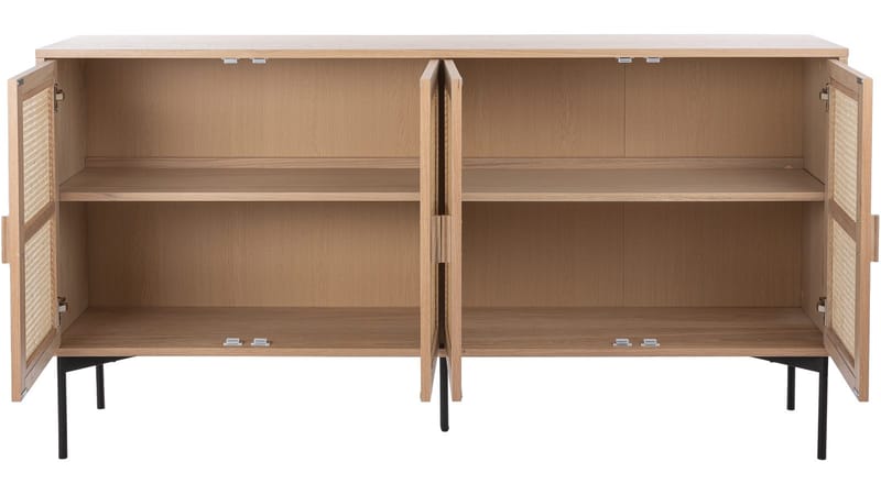 Skjenk Traunfled 4 Dører - Hvitpigmentert - Oppbevaring - Oppbevaringsmøbler - Sideboard & skjenker