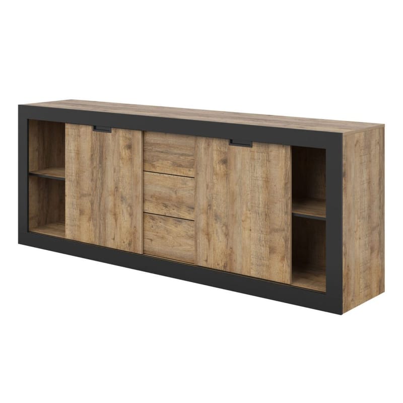 Skjenk Tudor 2 dører med 3 skuffer - 85 cm - Oppbevaring - Oppbevaringsmøbler - Sideboard & skjenker
