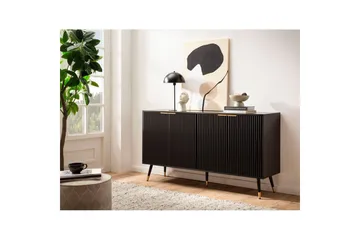 Skjenk Wohnling Foliert sponplate eikelook 150 cm 4 dører Moderne - Møbler - Bord - Avlastningsbord - Konsollbord