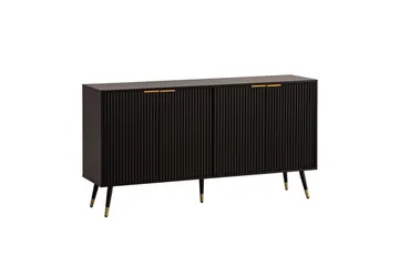Skjenk Wohnling Foliert sponplate eikelook 150 cm 4 dører Moderne - Møbler - Bord - Avlastningsbord - Konsollbord