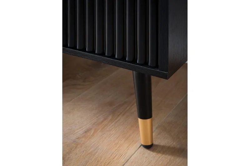 Skjenk Wohnling Foliert sponplate eikelook 150 cm 4 dører Moderne - Møbler - Bord - Avlastningsbord - Konsollbord