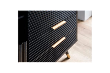 Skjenk Wohnling Foliert sponplate eikelook 77 cm 2 dører 2 skuffer Lagringsplass Moderne - Oppbevaring - Oppbevaringsmøbler - Sideboard & skjenker