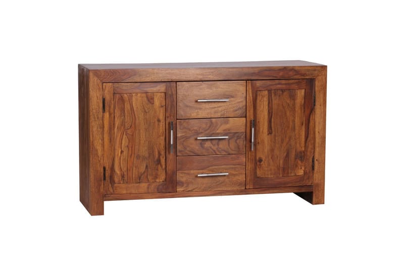 Skjenk Wohnling Heltre 118 x 40 cm 2 dører 3 skuffer Landlig stil - Møbler - Bord - Avlastningsbord - Lampebord & sidebord