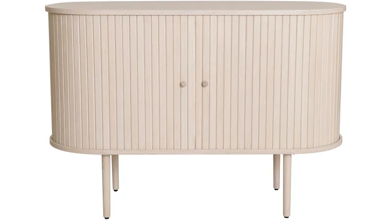 Skjenk Yngvar Hvitpigmentert Eik 110 cm, Hvitpigmentert eik