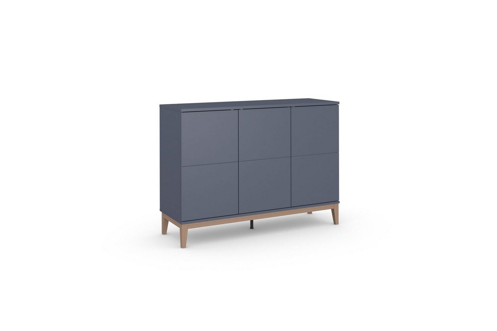 Skjenk Pelle 120x41x85 cm, Grå/Wotan Eik - 120x41x85 cm, Grå/Wotan Eik