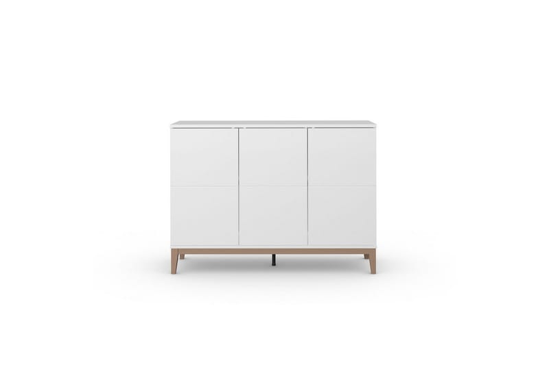 Skjenk Pelle 120x41x85 cm, Hvit/Wotan Eik - 120x41x85 cm, Hvit/Wotan Eik - Oppbevaring - Oppbevaringsmøbler - Sideboard & skjenker