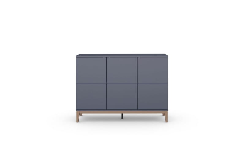 Skjenk Pelle 120x41x85 cm, Grå/Wotan Eik - 120x41x85 cm, Grå/Wotan Eik - Oppbevaring - Oppbevaringsmøbler - Sideboard & skjenker