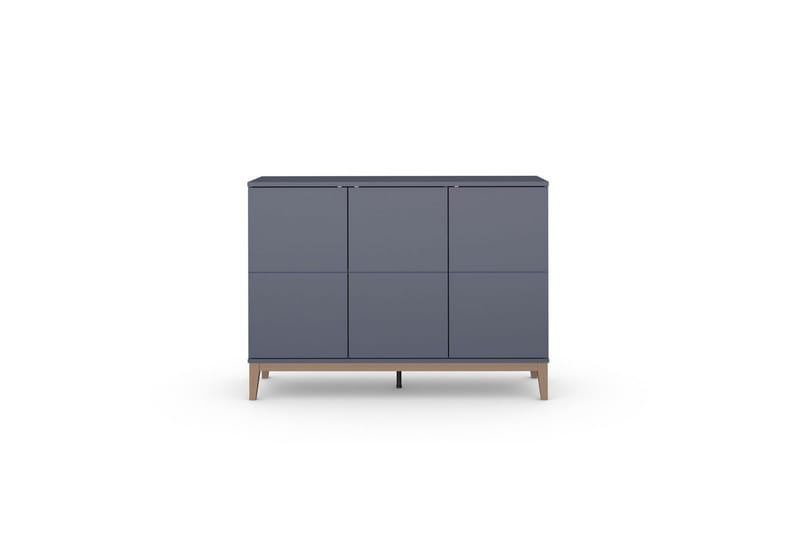 Skjenk Pelle 120x41x85 cm, Grå/Wotan Eik - 120x41x85 cm, Grå/Wotan Eik - Oppbevaring - Oppbevaringsmøbler - Sideboard & skjenker