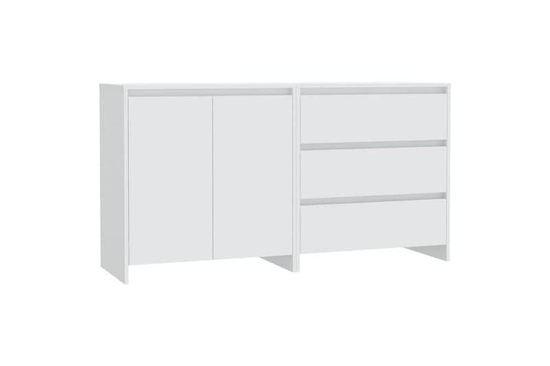 Skjenker 2 stk hvit konstruert tre - Hvit - Oppbevaring - Oppbevaringsmøbler - Sideboard & skjenker