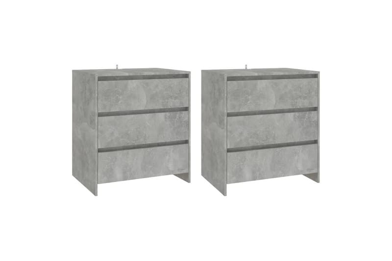 Skjenker 3 stk betonggrå konstruert tre - Grå - Oppbevaring - Oppbevaringsmøbler - Sideboard & skjenker