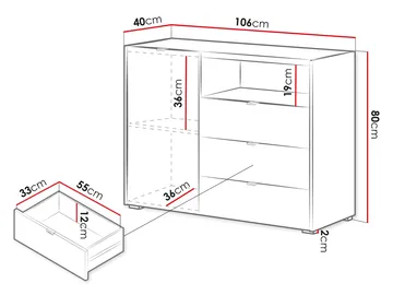Sovren Kommode 106 cm - Brun - Oppbevaring - Oppbevaringsmøbler - Kommode