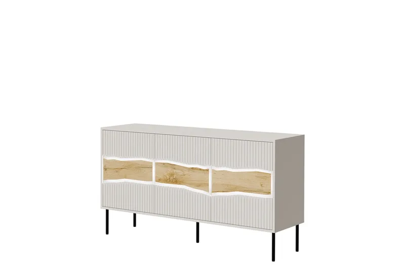 Stintino Skjenk 144x40 cm, Grå