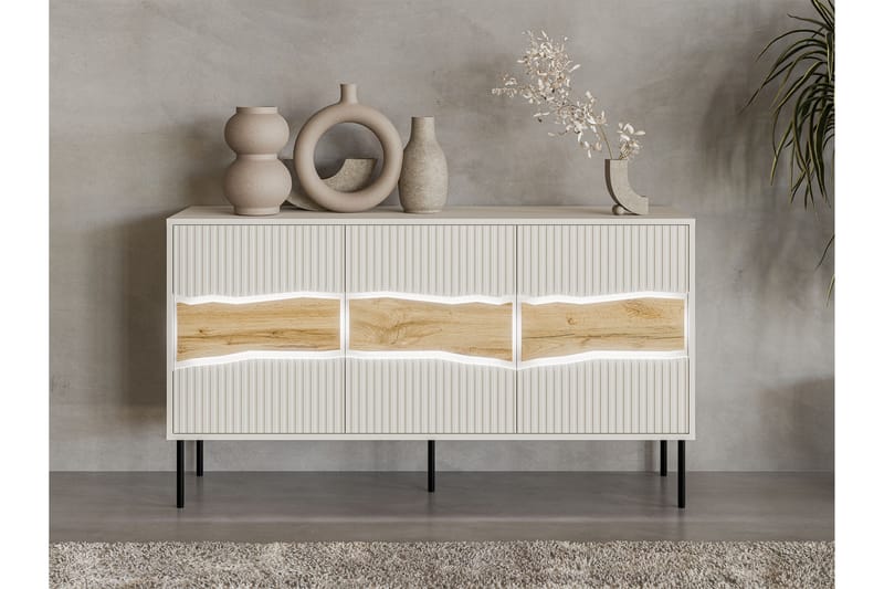 Stintino Skjenk 144x40 cm - Grå - Oppbevaring - Oppbevaringsmøbler - Sideboard & skjenker