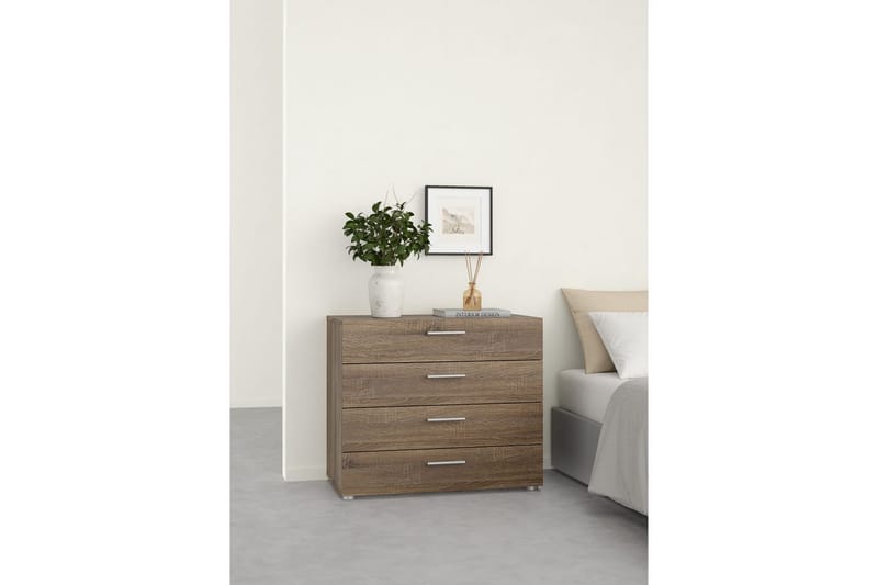 Suntia Kommode 80 cm - Gråfarget tre - Oppbevaring - Oppbevaringsmøbler - Kommode