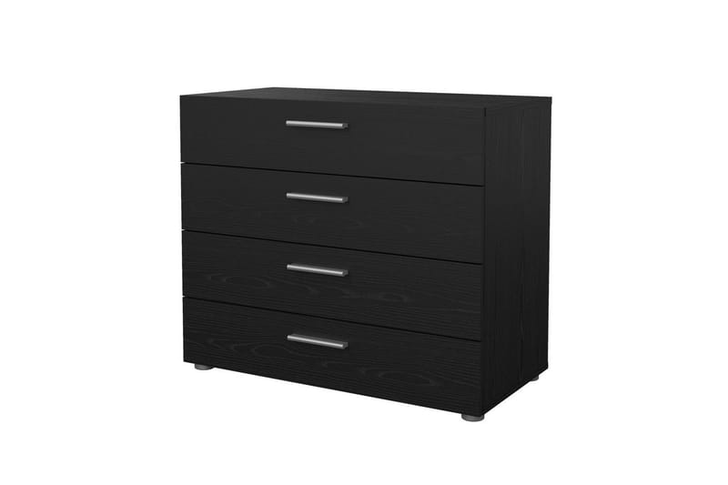 Suntia Kommode 80 cm - Svart/Gråfarget tre - Oppbevaring - Oppbevaringsmøbler - Kommode