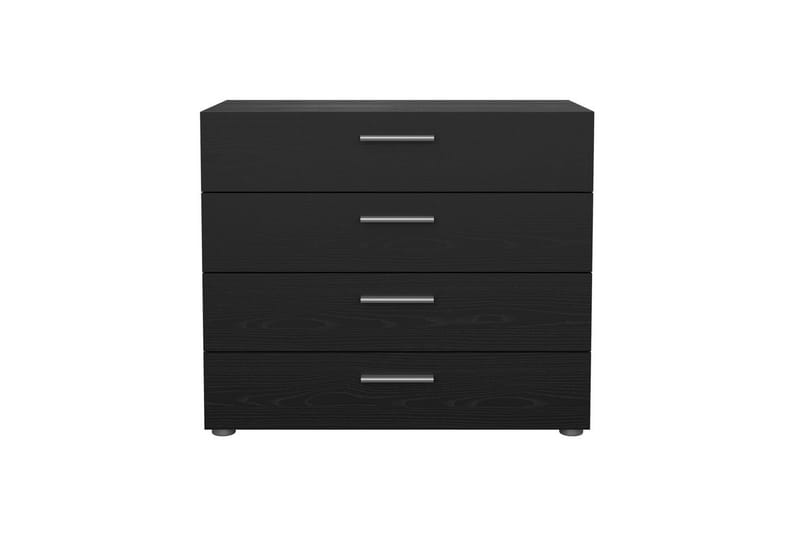 Suntia Kommode 80 cm - Svart/Gråfarget tre - Oppbevaring - Oppbevaringsmøbler - Kommode