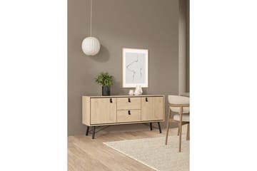 Tadami Skjenk 150x40 cm i Tre med Metallben - Beige - Oppbevaring - Oppbevaringsmøbler - Sideboard & skjenker