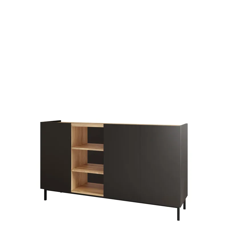Tavrin Skjenk 153x44 cm - Svart - Oppbevaring - Oppbevaringsmøbler - Sideboard & skjenker