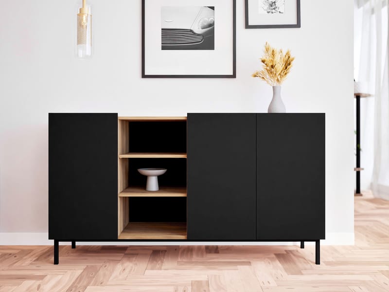 Tavrin Skjenk 153x44 cm - Svart - Oppbevaring - Oppbevaringsmøbler - Sideboard & skjenker