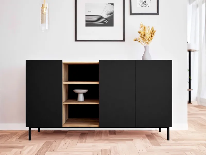 Tavrin Skjenk 153x44 cm - Svart - Oppbevaring - Oppbevaringsmøbler - Sideboard & skjenker