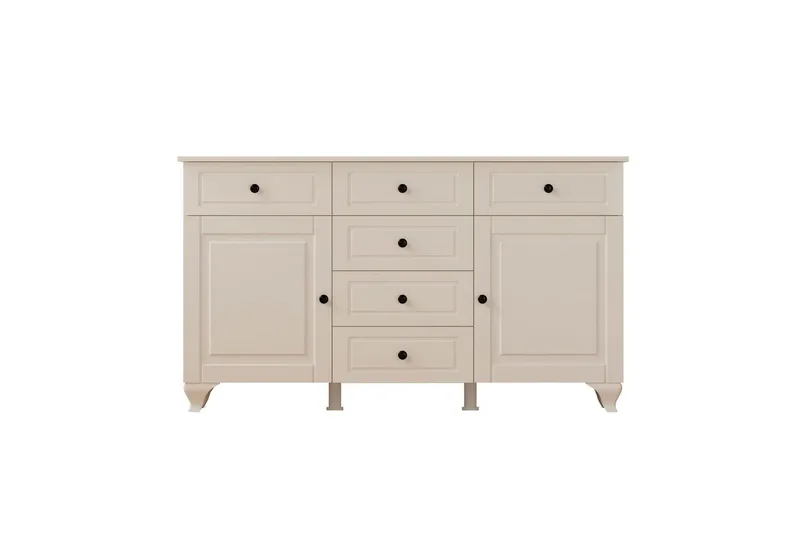 Thoro Hjørnekommode 130 cm - Matt Hvit - Oppbevaring - Oppbevaringsmøbler - Kommode