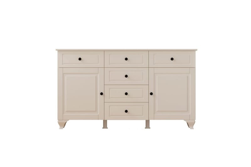 Thoro Hjørnekommode 130 cm - Matt Hvit - Oppbevaring - Oppbevaringsmøbler - Kommode